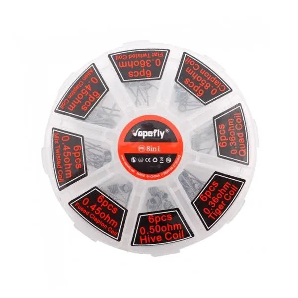 Vapefly Prebuilt Vape Coil Kit - 8 Types - 48 Coils | bearsvapes.co.uk - Bear's Vapes Vapefly Prebuilt Vape Coil Kit - 8 Types - 48 Coils | bearsvapes.co.uk - Bear's Vapes