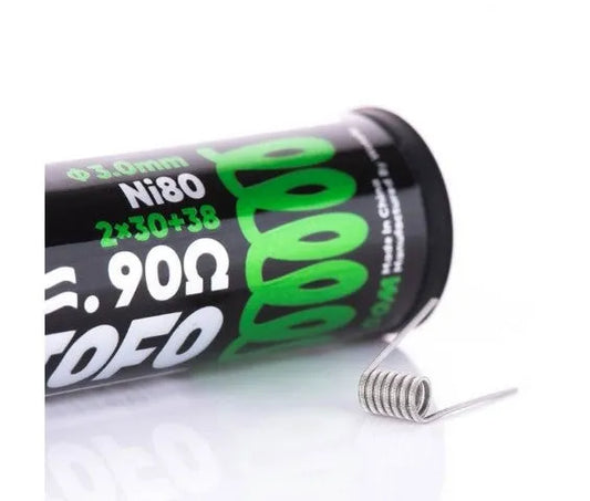 Wotofo Dual Core Fused Clapton Coils 0.9 Ohm | 10Pk | bearsvapes.co.uk
