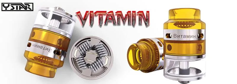 Y Star Vitamin RDTA Dual or QUAD Coil RDTA | bearsvapes.co.uk